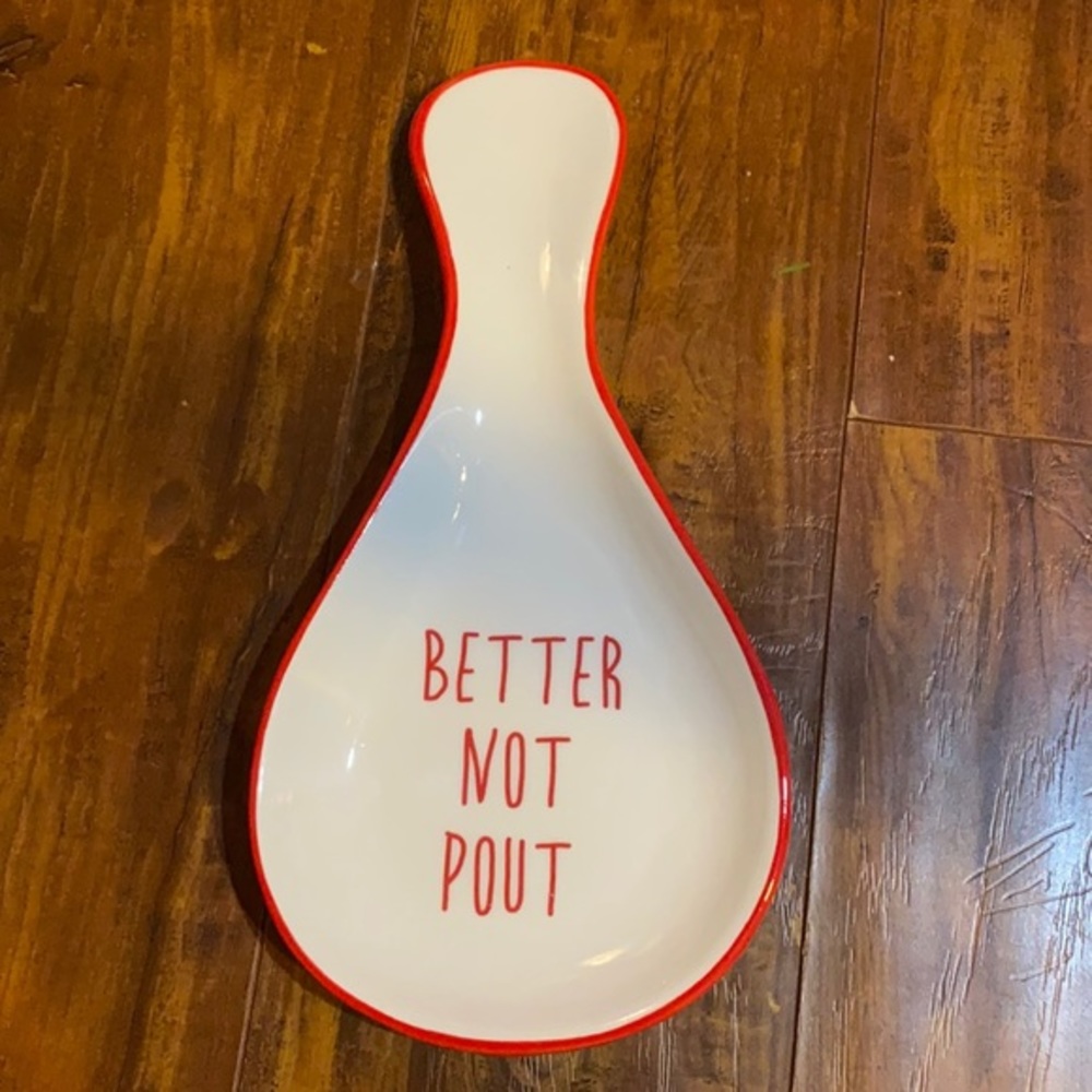 Better Not Pout‎ Holiday Christmas spoon rest